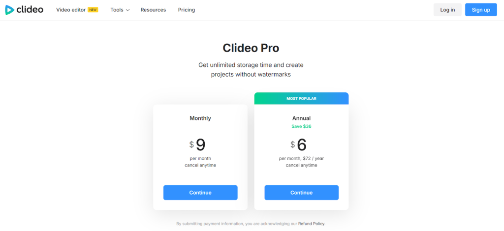 clideo pricing